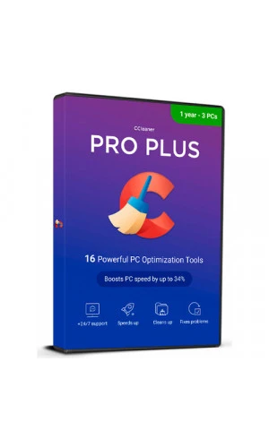 CCleaner Professional Plus (1 Year / 3 Devices License) (Windows) (Subscription / Global)