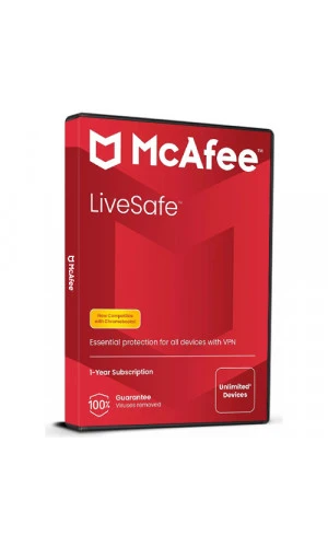 McAfee LiveSafe Unlimited Devices (1 Year / 1 Device License) (Subscription / Global)